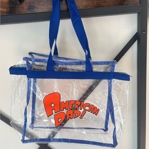 Clear Blue American dad bag